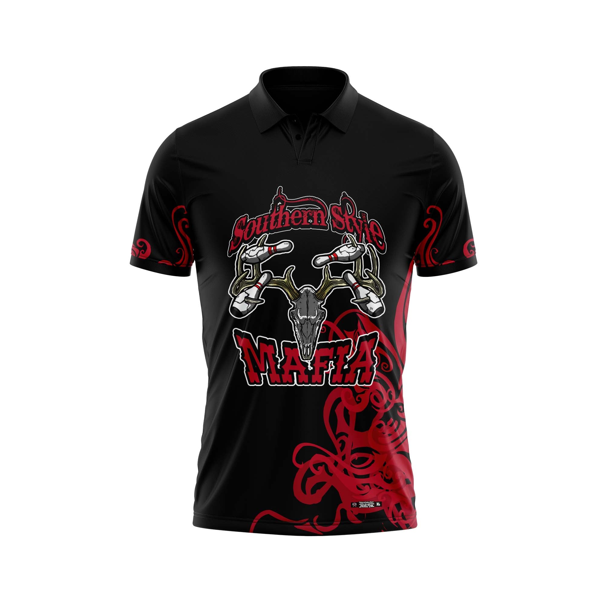 Southern Style Mafia Black Red Jersey