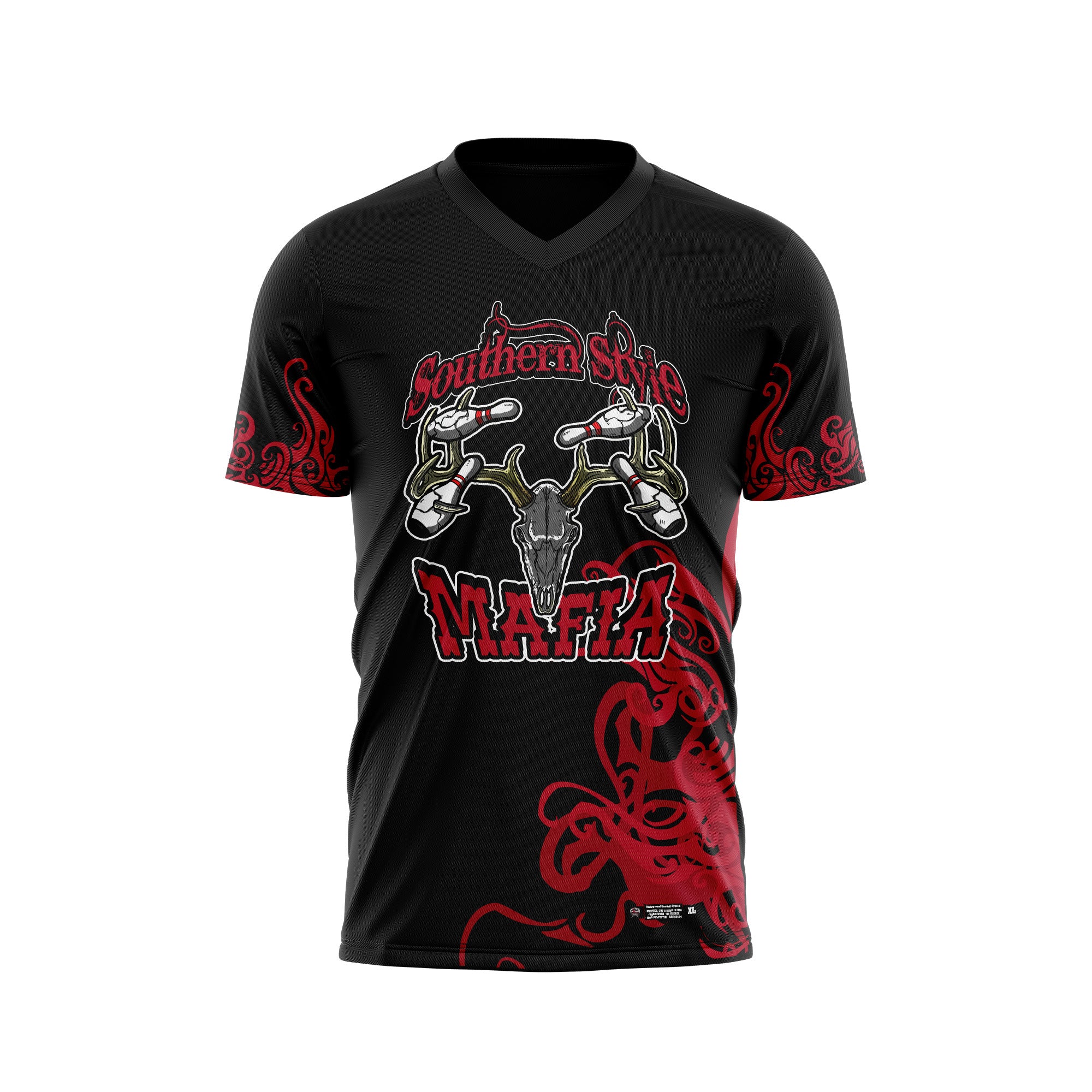 Southern Style Mafia Black Red Jersey