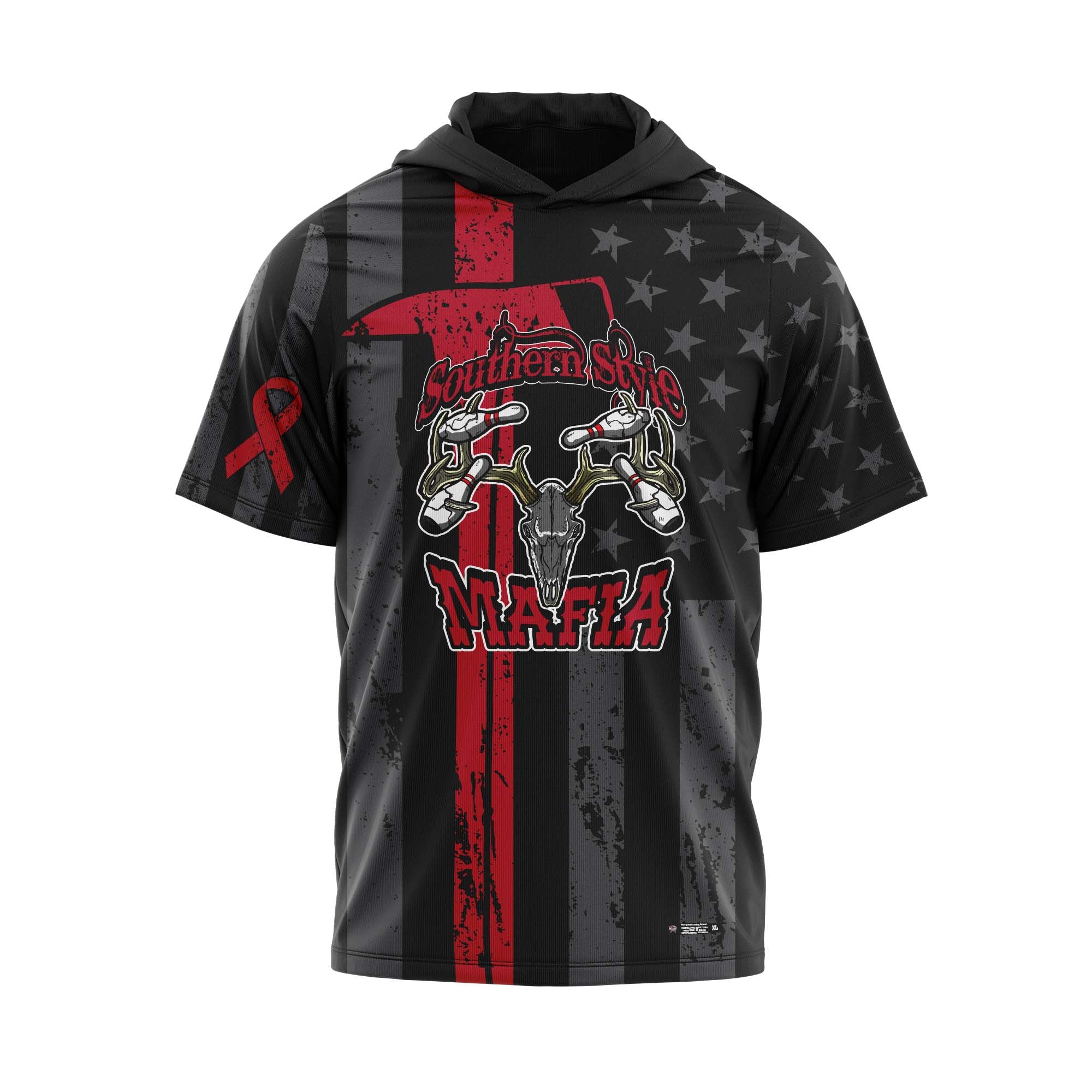 Southern Style Mafia Red Flag Red Text Jersey