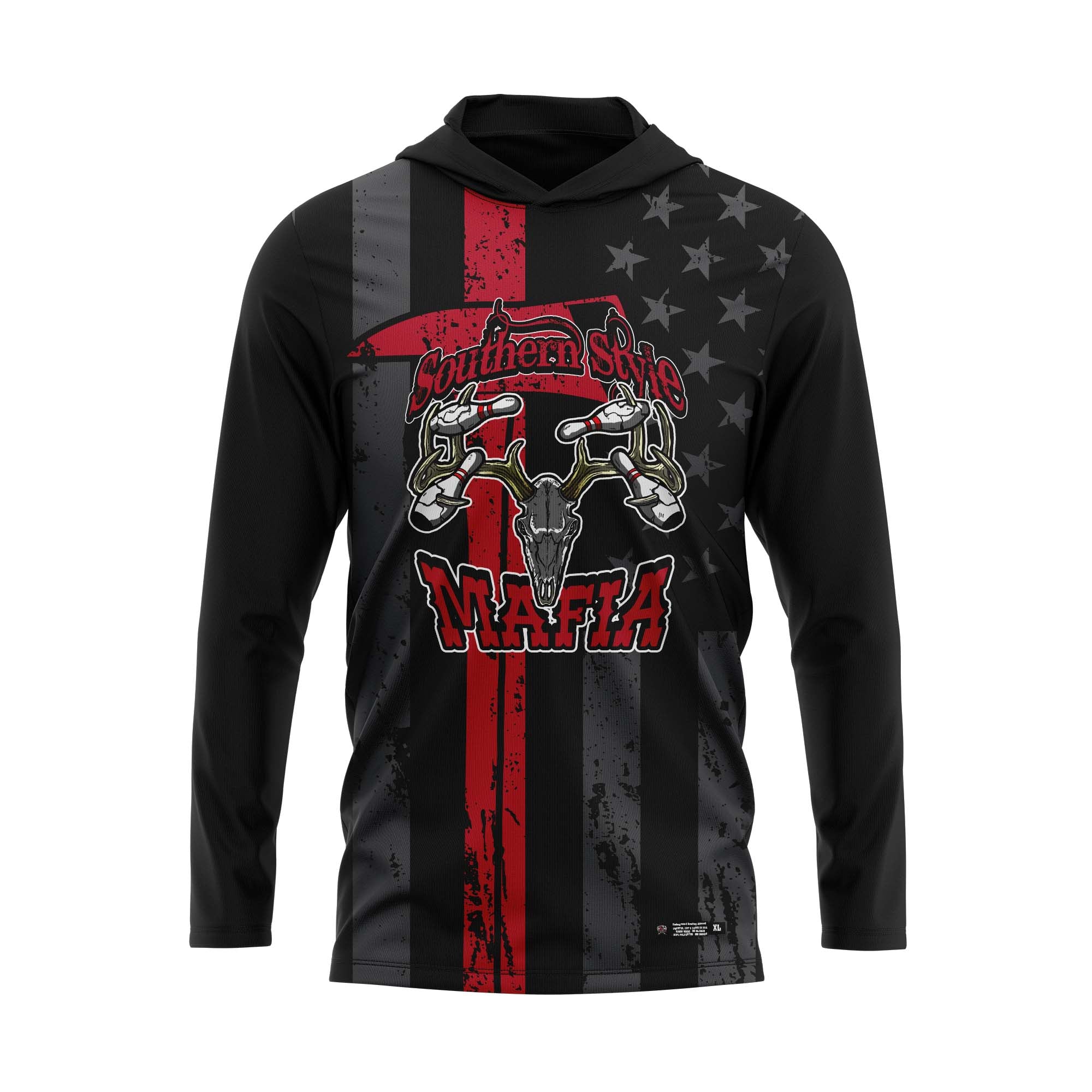 Southern Style Mafia Red Flag Red Text Jersey