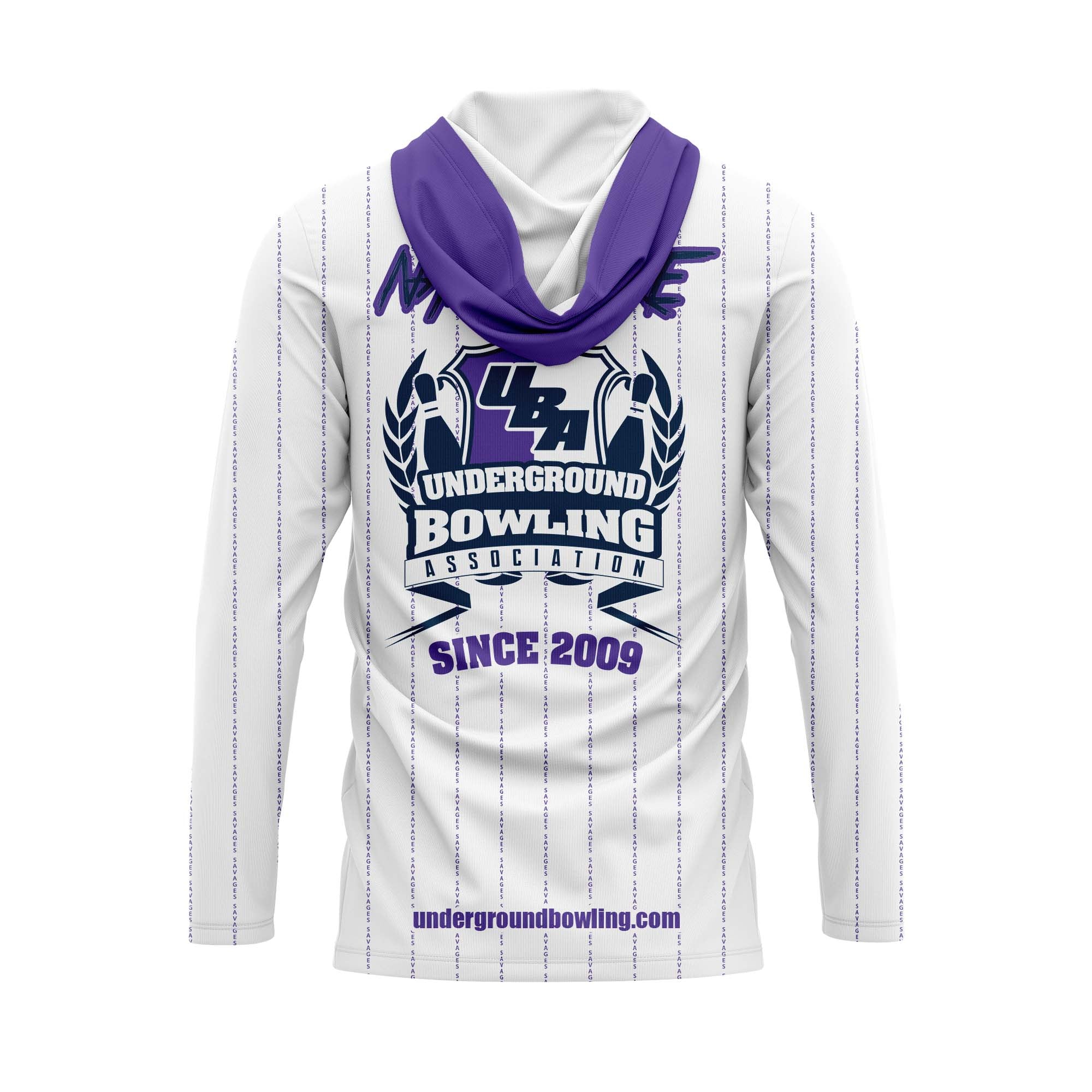 Spartanburg Savages Pinstripe Purple Jersey