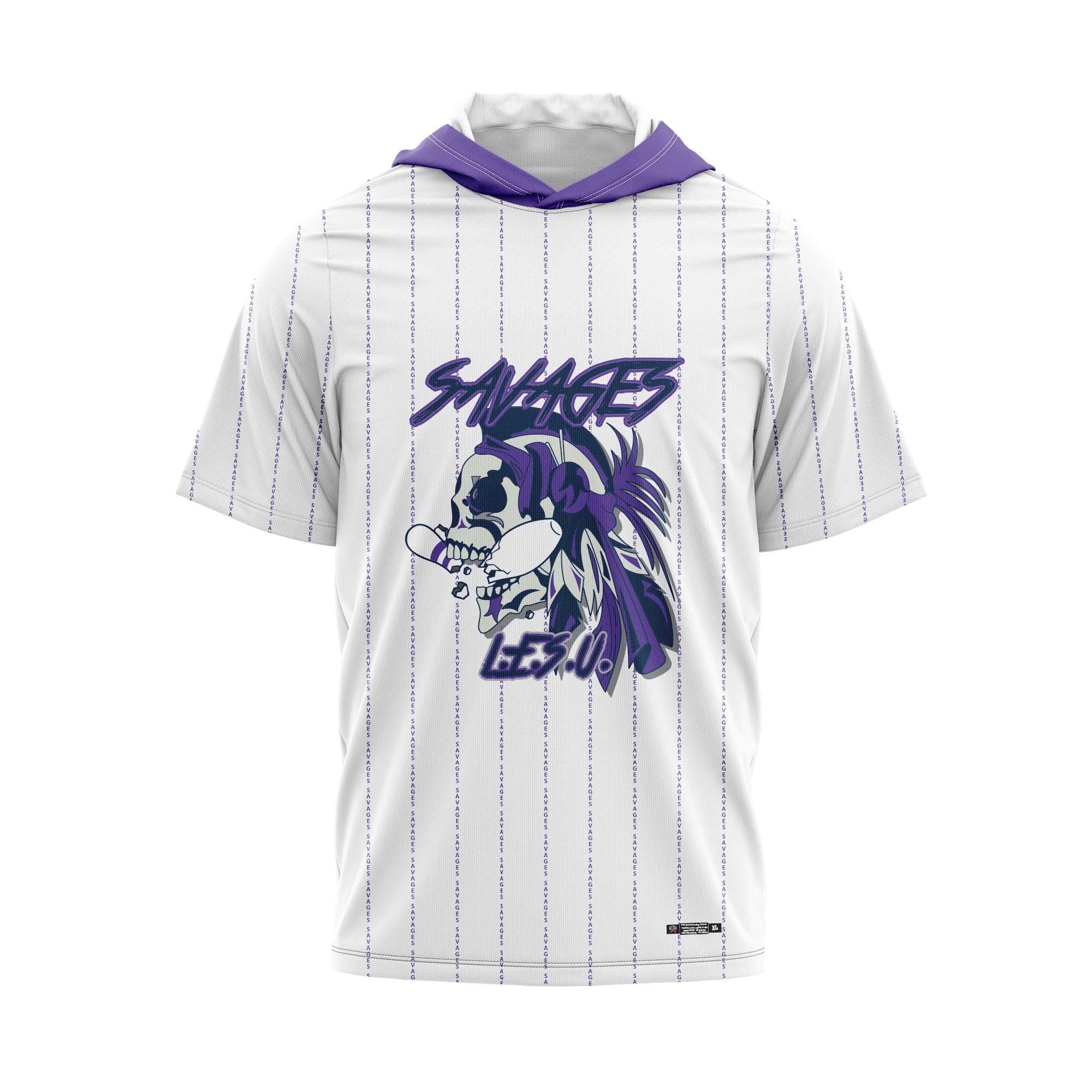 Spartanburg Savages Pinstripe Purple Jersey