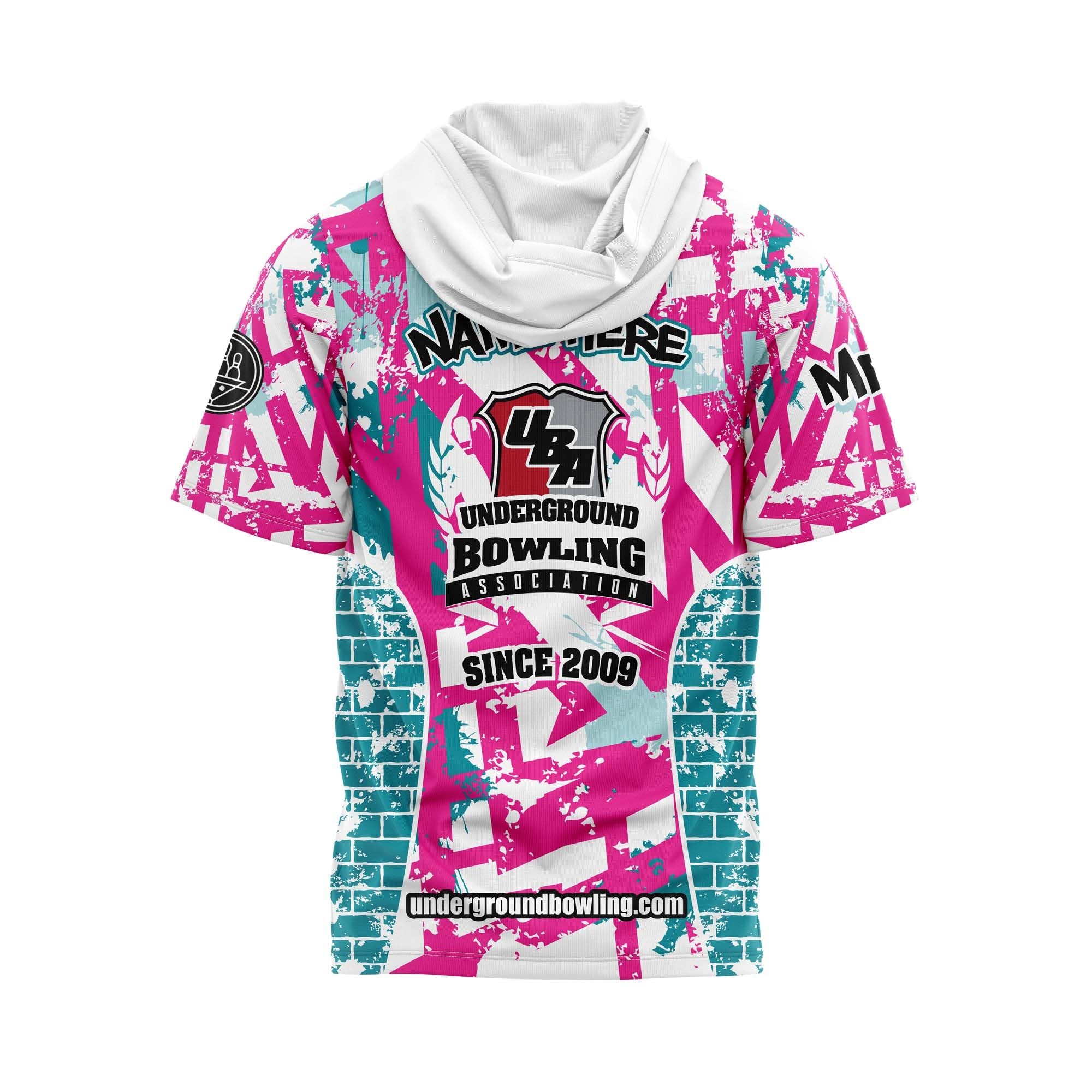 Project Mayhem White Aqua Pink Jersey